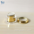Gold Round Acrylic Capsule Jars with UV Lid